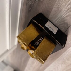 Fashion Nova Gold Heels